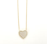 Load image into Gallery viewer, Nacar heart necklace
