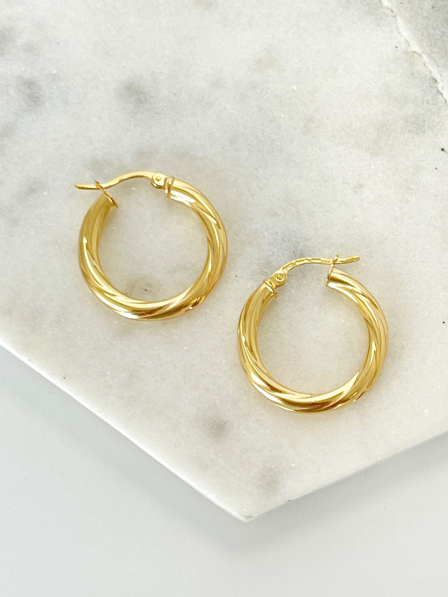 The Classic gold hoops
