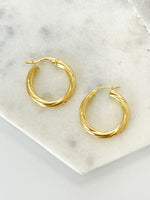 Load image into Gallery viewer, The Classic gold hoops
