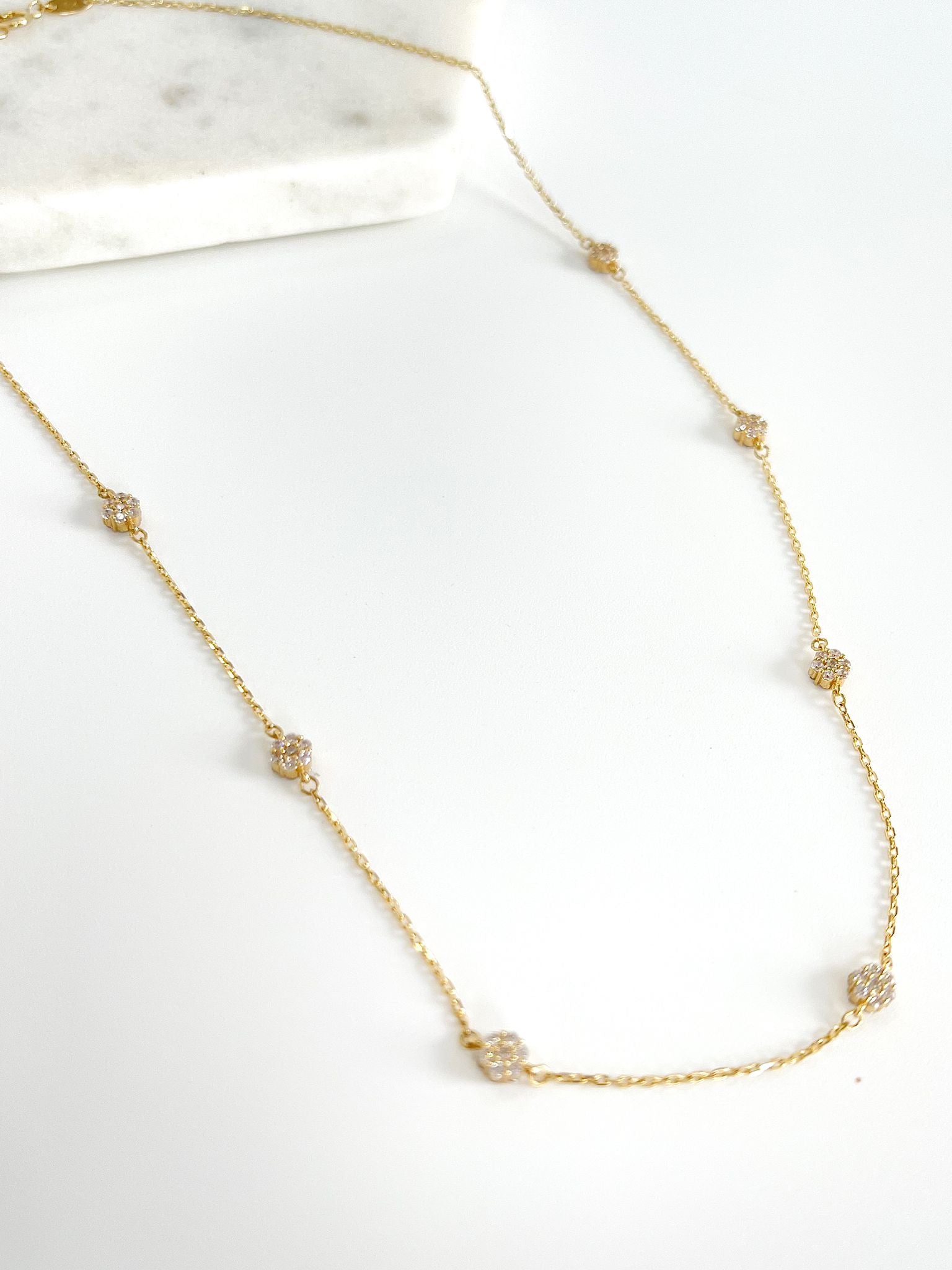 Blossom gold necklace