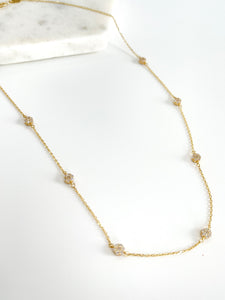 Blossom gold necklace