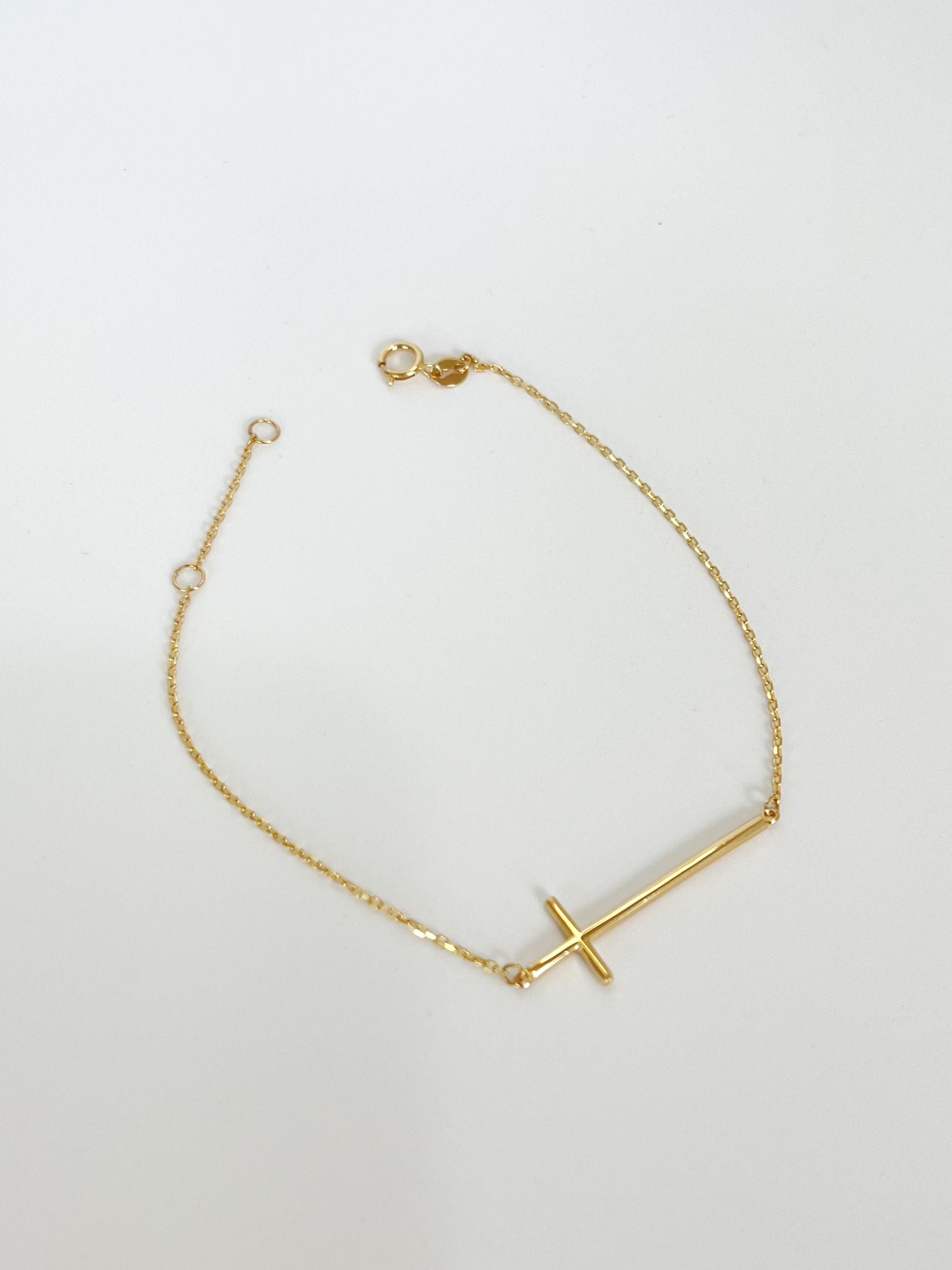 Cross gold  bracelet