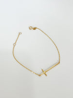 Load image into Gallery viewer, Cross gold  bracelet
