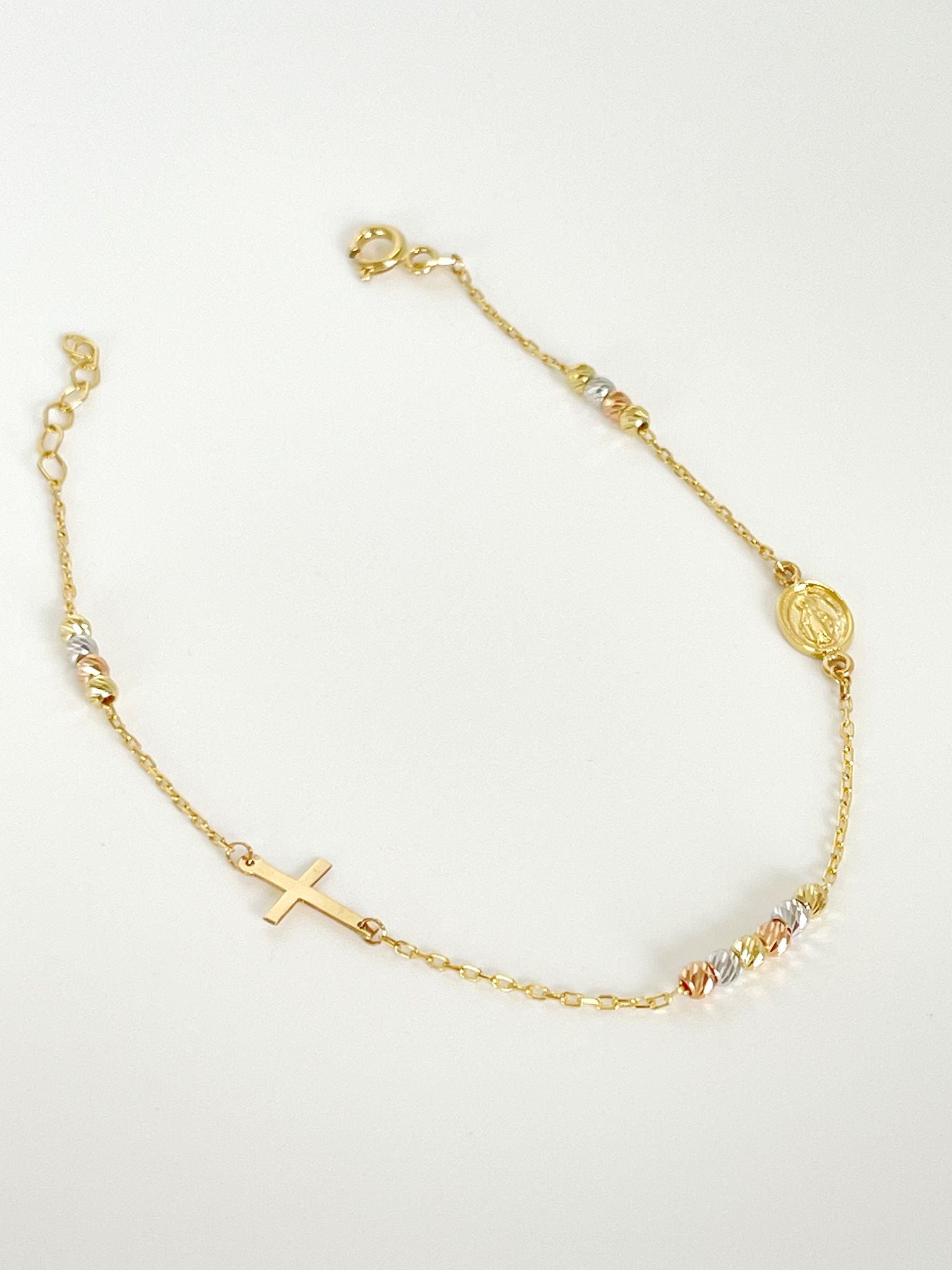 Virgen milagrosa gold bracelet