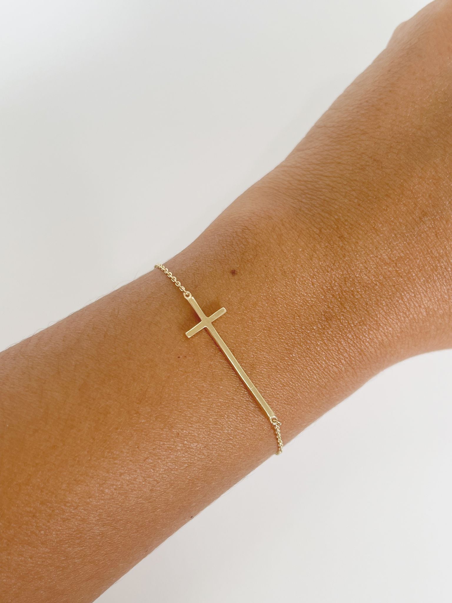 Cross gold  bracelet
