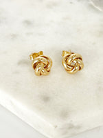 Load image into Gallery viewer, Elena gold earrings
