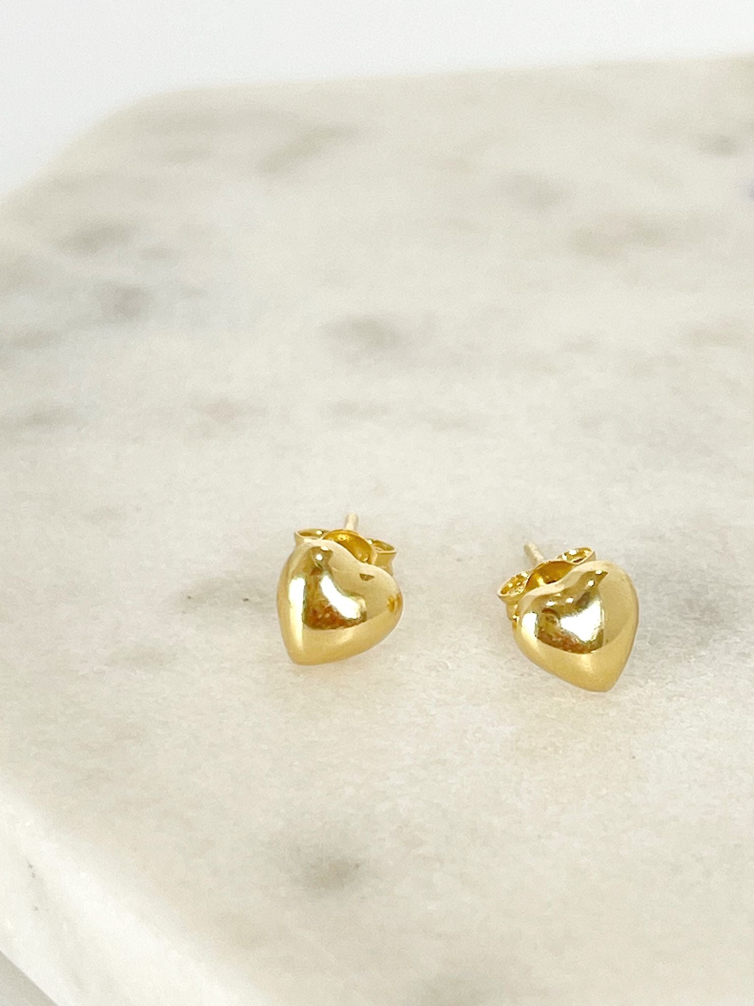 Princess gold earrings