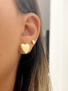 Princess gold earrings
