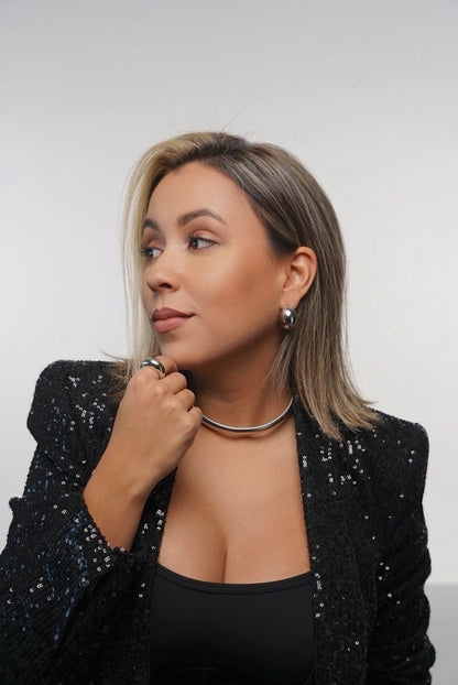 The Chunky Silver Choker