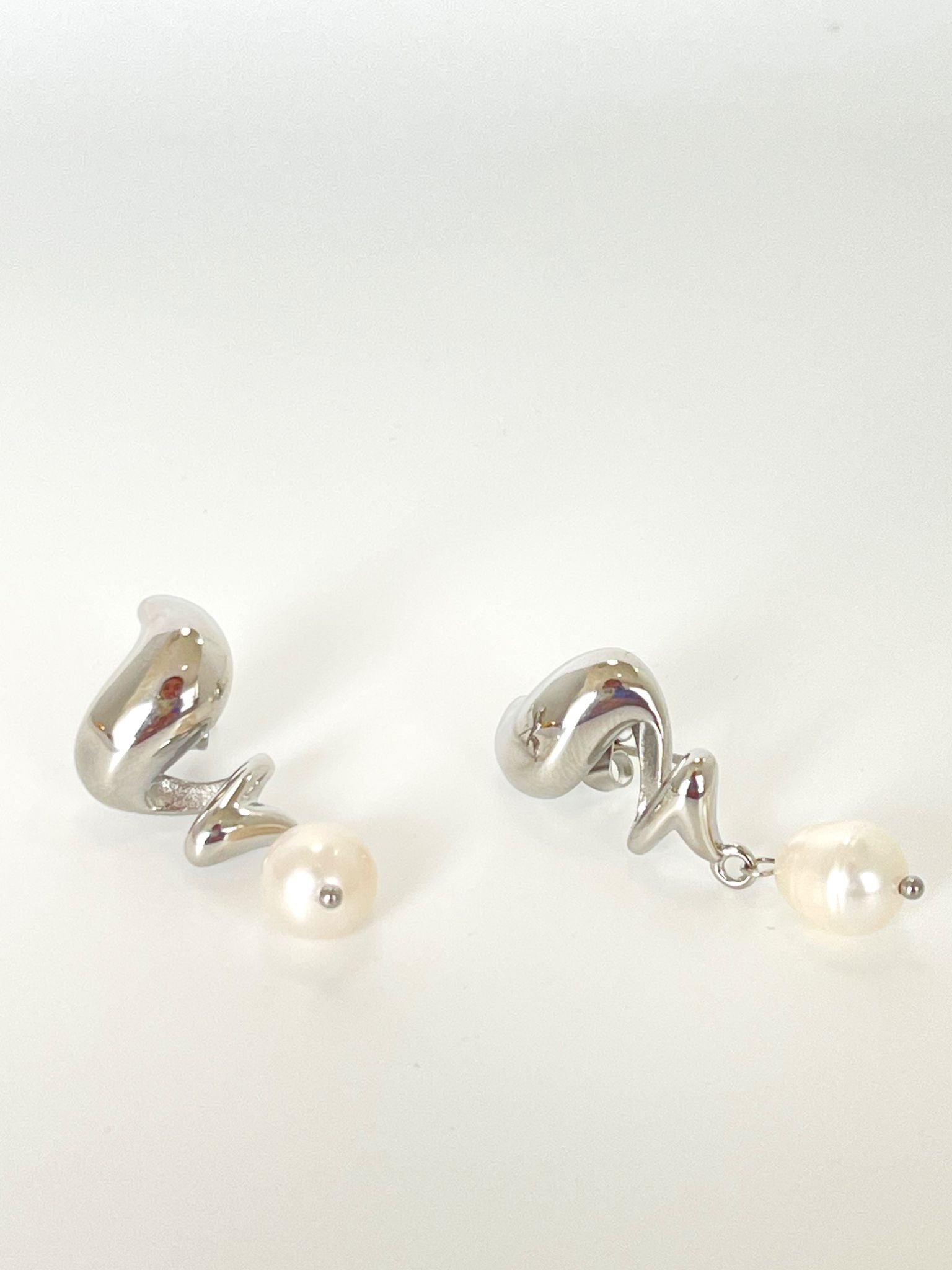 Espiral silver earrings