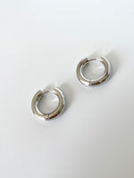 Load image into Gallery viewer, Classic silver hoops
