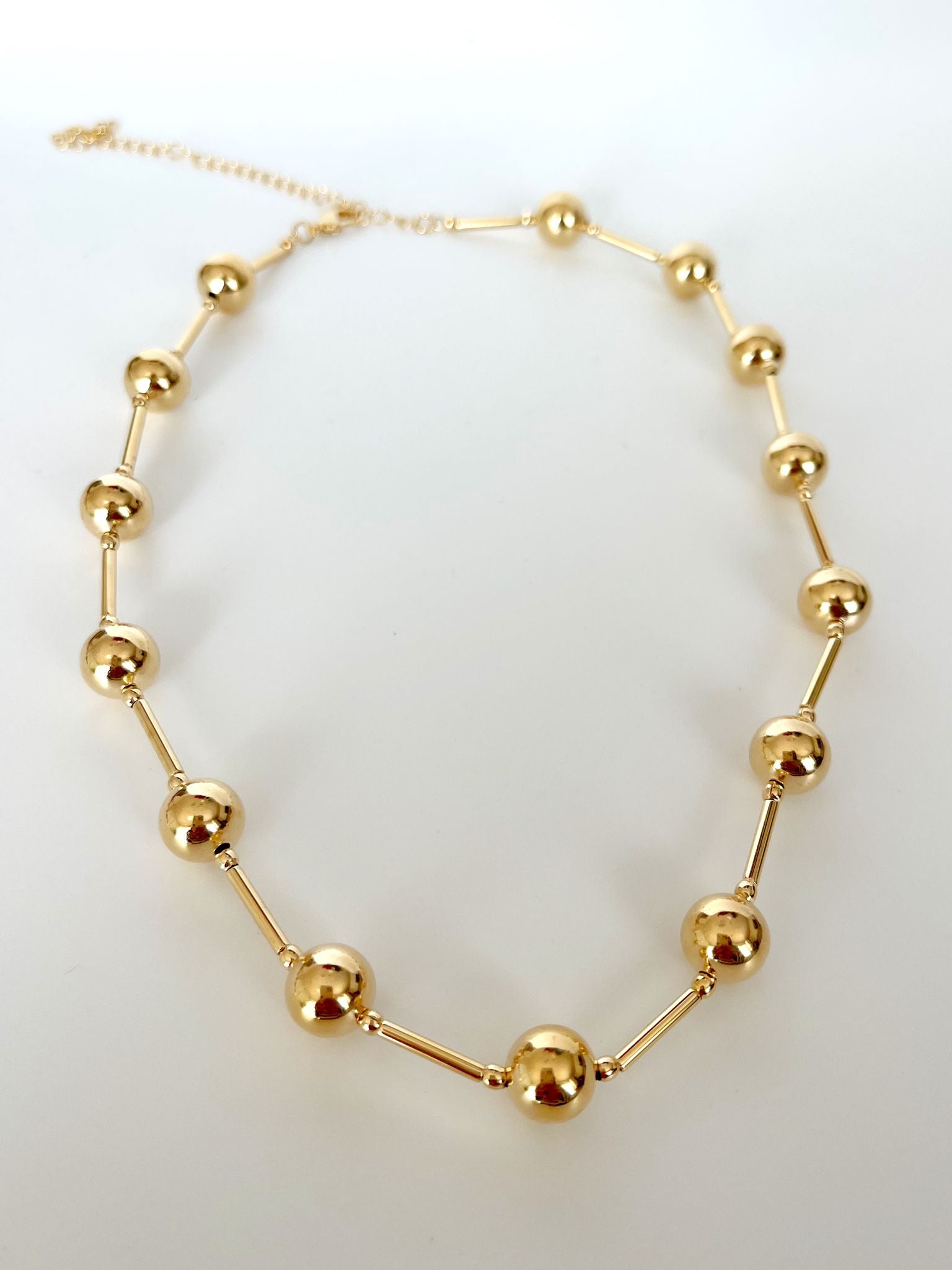 Bubbles gold necklace