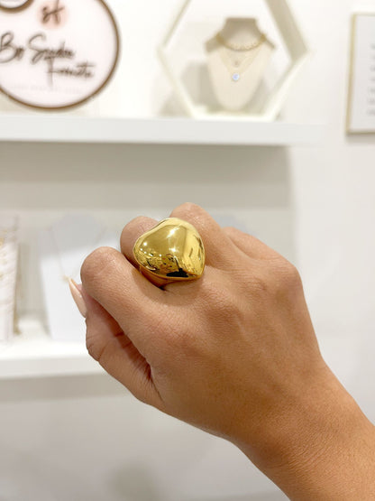Golden Heart Ring