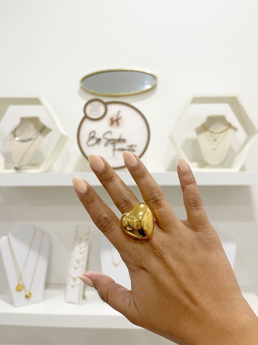 Golden Heart Ring