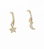 Load image into Gallery viewer, Star &amp; Moon Mini Earrings
