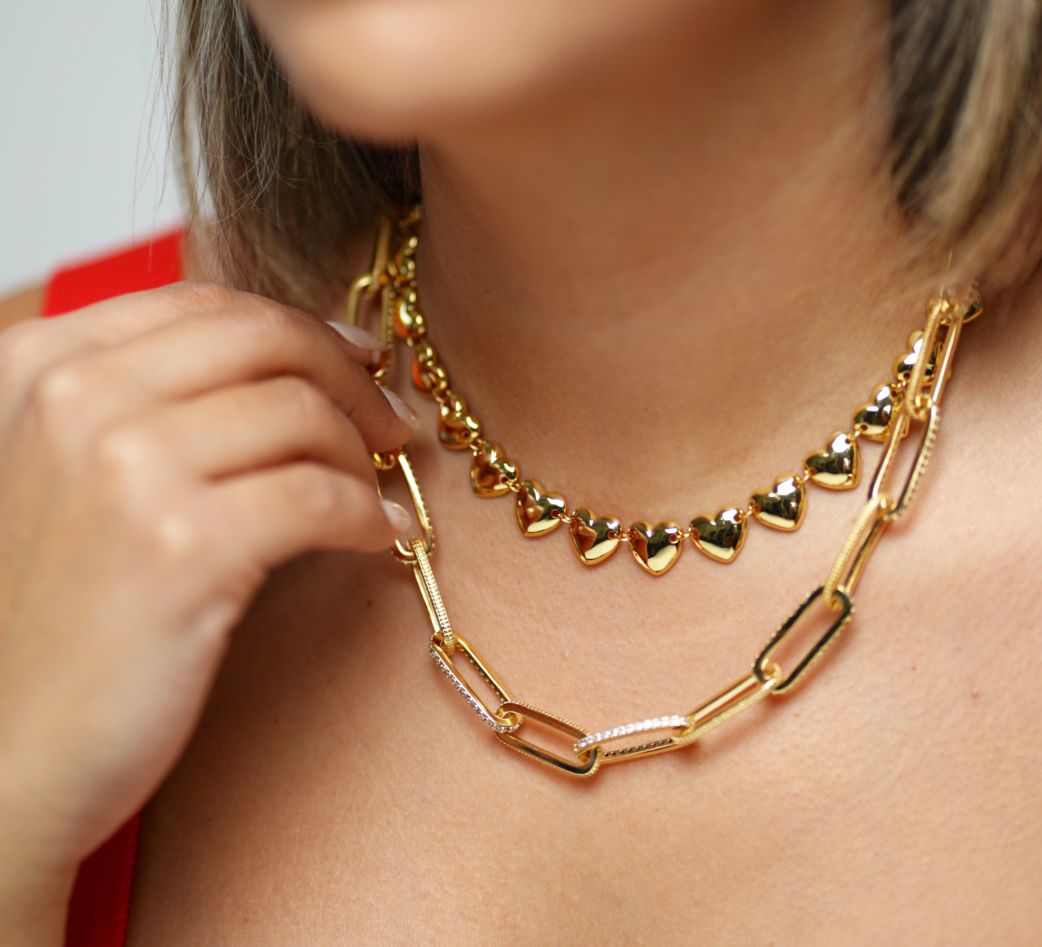 Big chain Cristal necklace