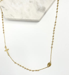 Rosario gold necklace
