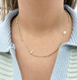 Load image into Gallery viewer, Rosario gold necklace
