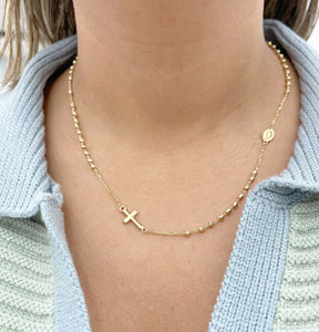 Rosario gold necklace