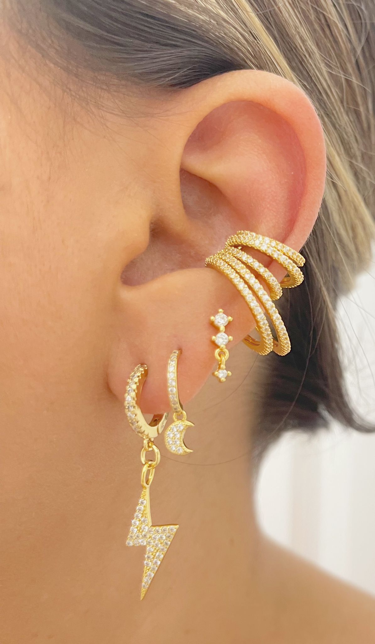 Star & Moon Mini Earrings