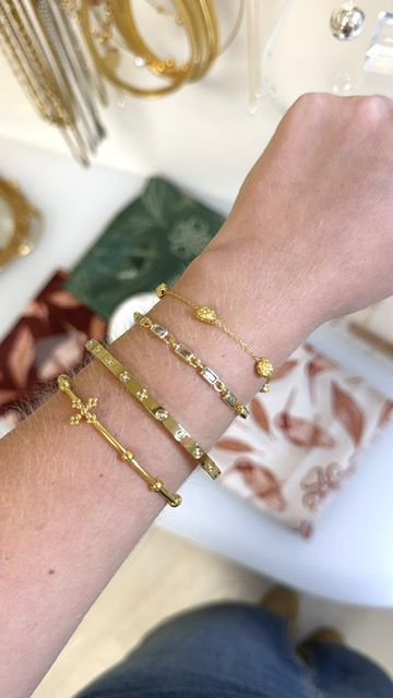 'GAIA' Mini Gold Nugget Bracelet