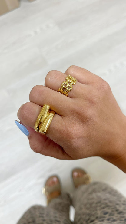 Golden Garland Ring