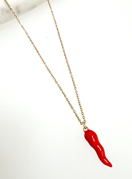 Red Cornicello Necklace