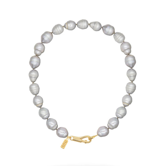 LOU Chunky Necklace - Gray | By Sandra Frometa
