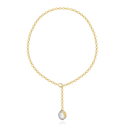LOU Pearl Lariat | By Sandra Frometa
