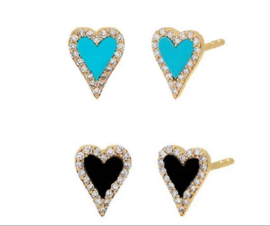 Mini Heart Earrings