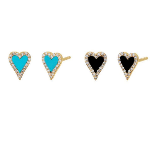 Mini Heart Earrings
