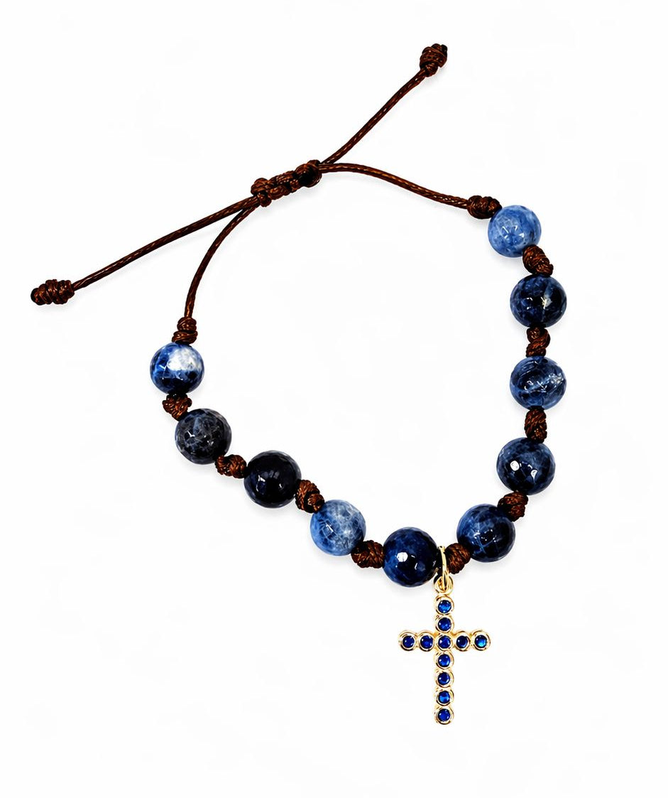 Natural stone blue bracelet