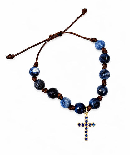 Natural stone blue bracelet