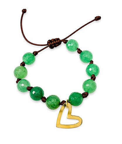 Natural stone green bracelet