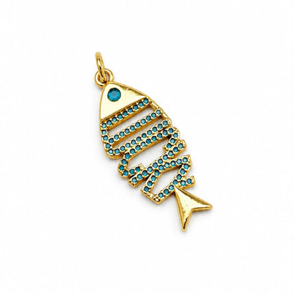 Nika Fish Charm 18k Gold Plated | By Sandra Frometa