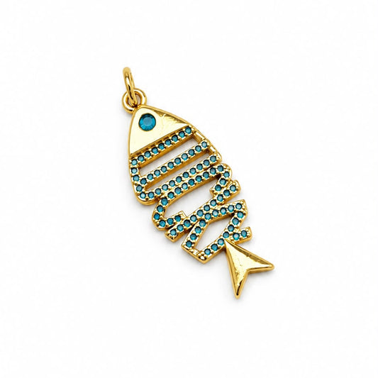 Nika Fish Charm 18k Gold Plated | By Sandra Frometa