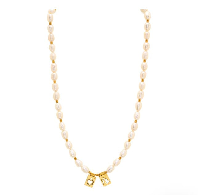 PEARLY SCAPULAR NECKLACE