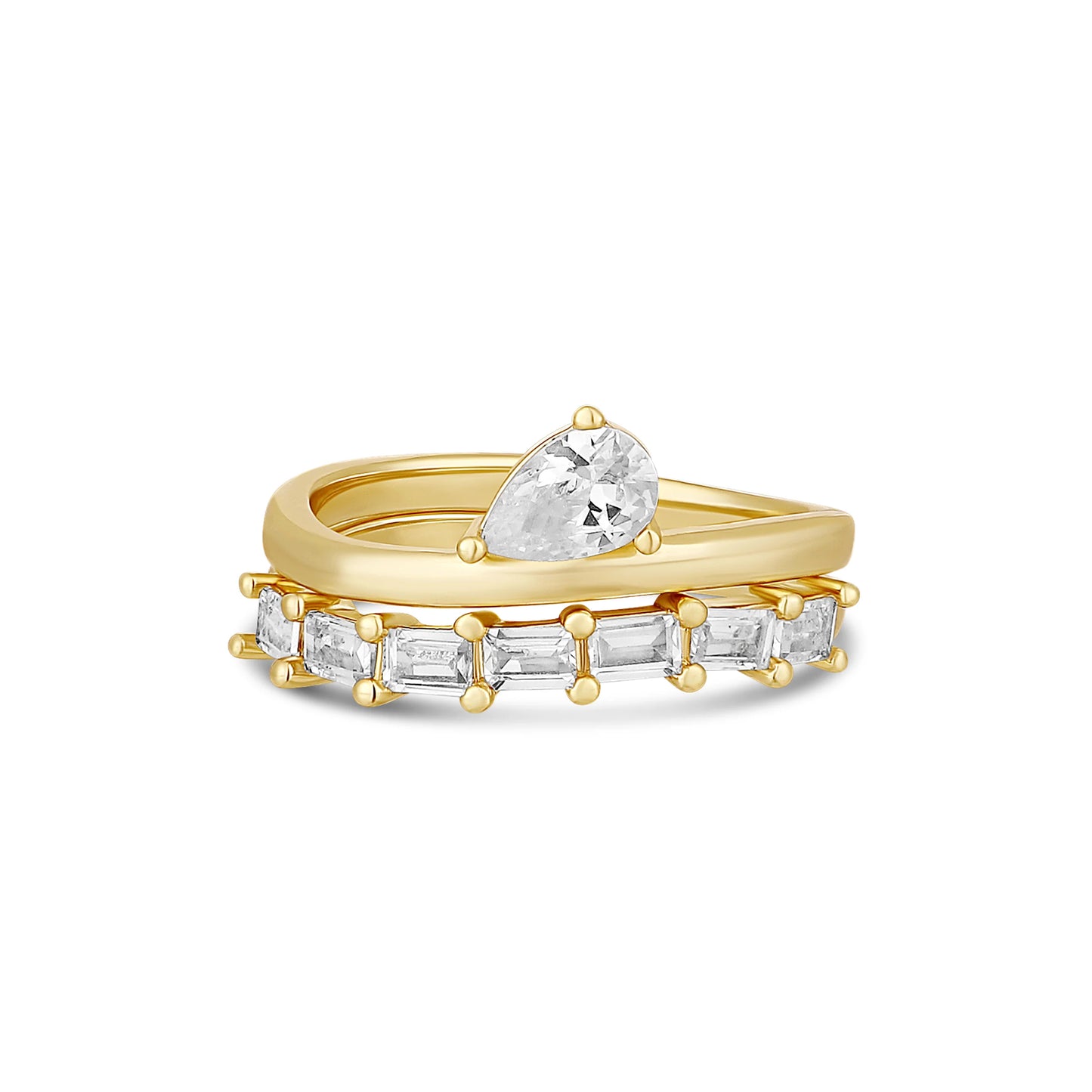 Pear Luxe Stack Ring