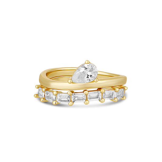 Pear Luxe Stack Ring