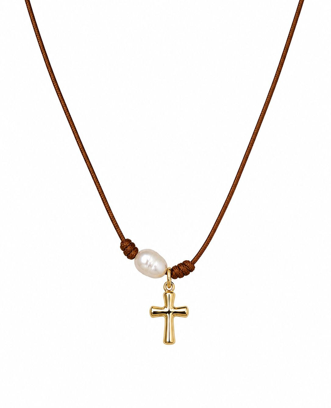Pearl Cross Choker | By Sandra Frometa