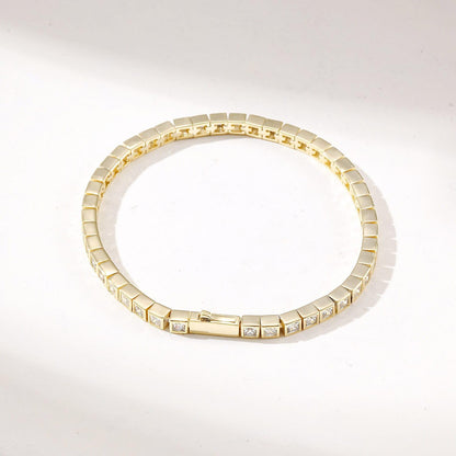 Penelope tennis bracelet gold