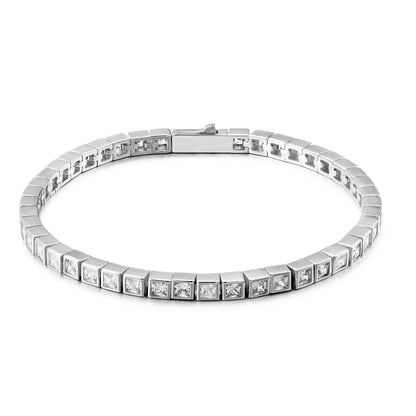 Penelope tennis bracelet plated