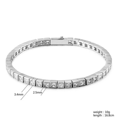 Penelope tennis bracelet plated