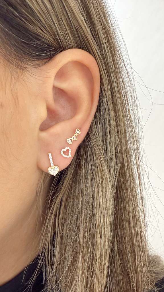 Princess gold earrings 1