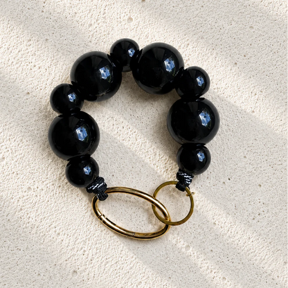 RIVIERA Black Keychain