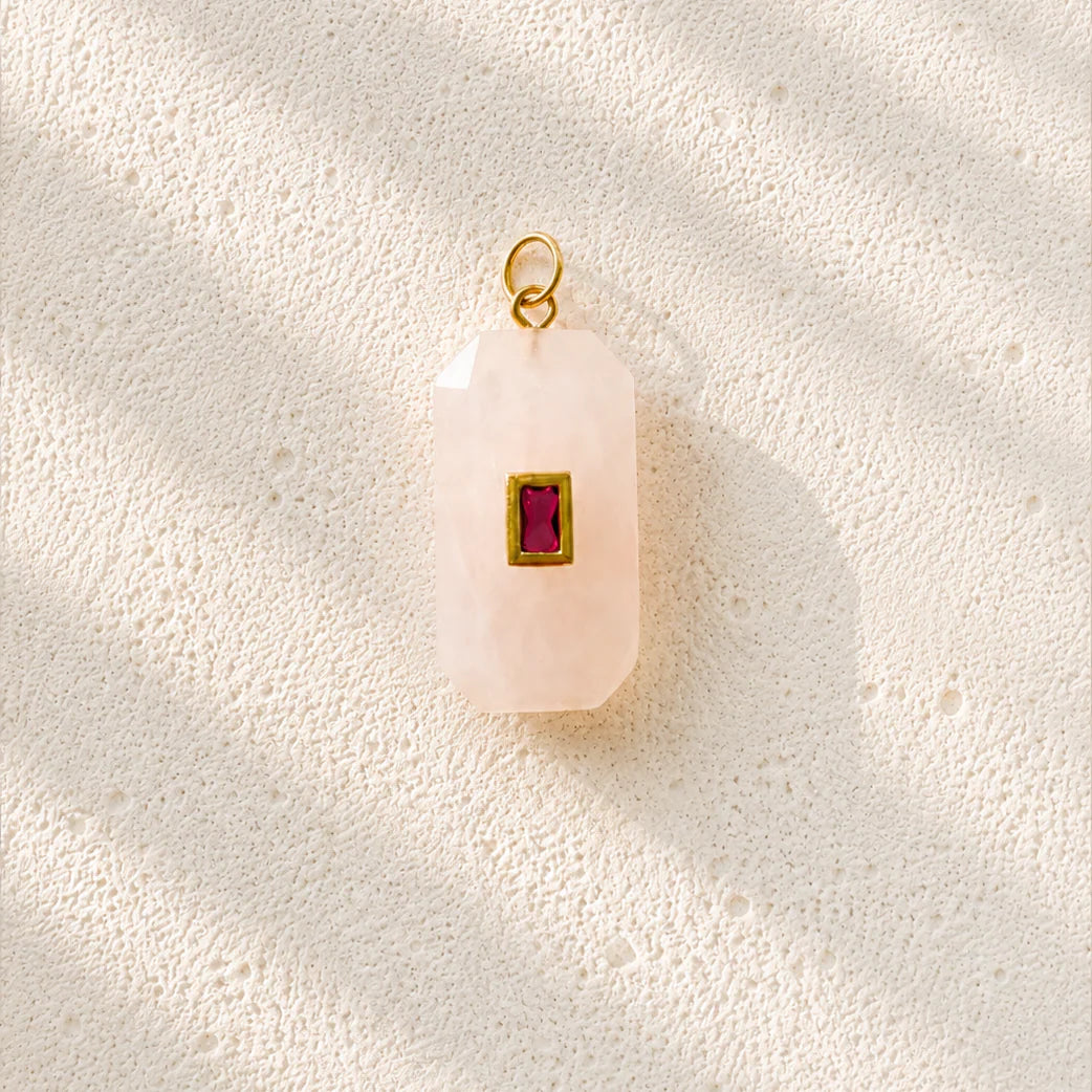 ROSE QUARTZ Charm