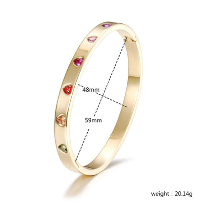 Rainbow heart bracelet