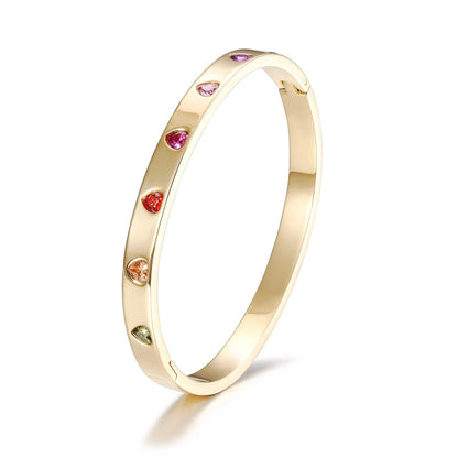 Rainbow heart bracelet 1