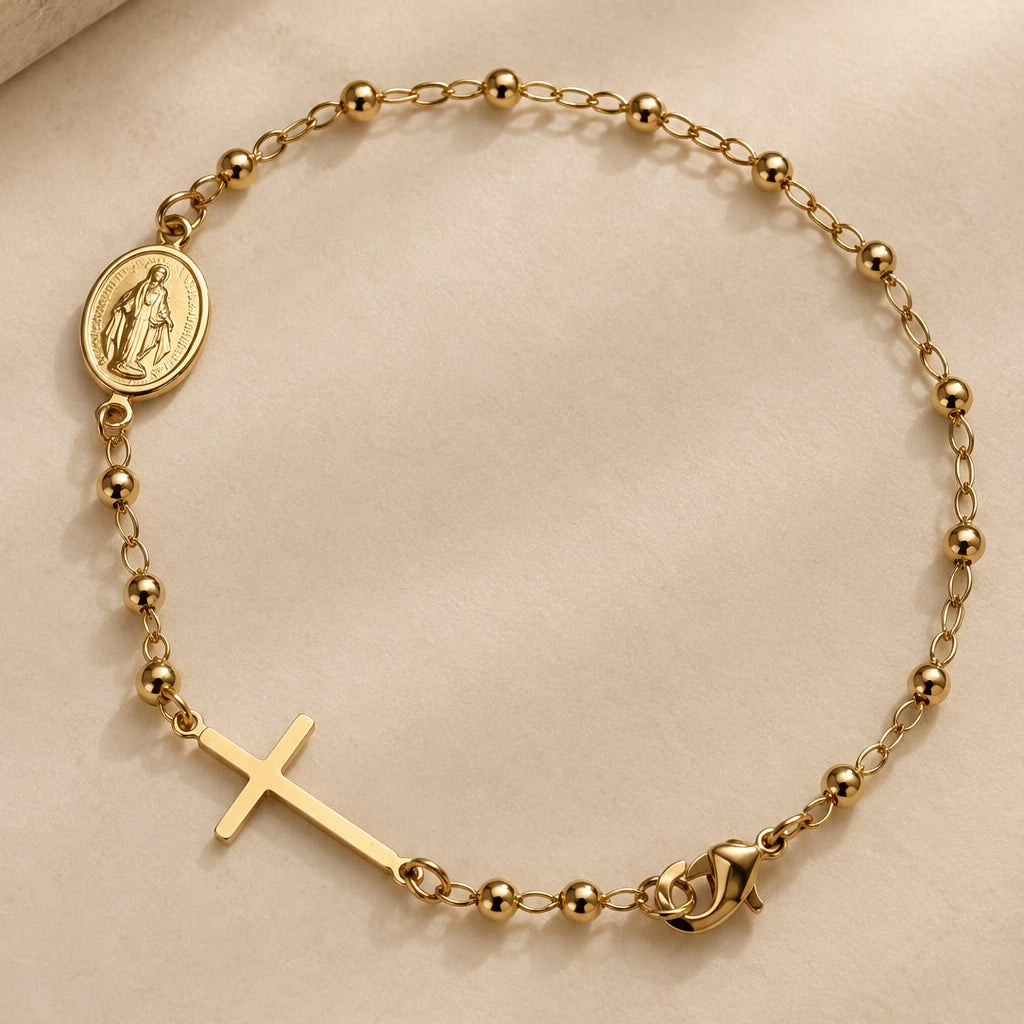 Rosario Bracelet in 18k Gold Plated | By Sandra Frometa