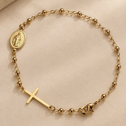Rosario Bracelet in 18k Gold Plated | By Sandra Frometa